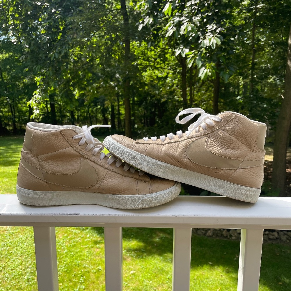 Nike Blazer Mid Premium - Linen/ Summit : Light Brown - 10.5 mens